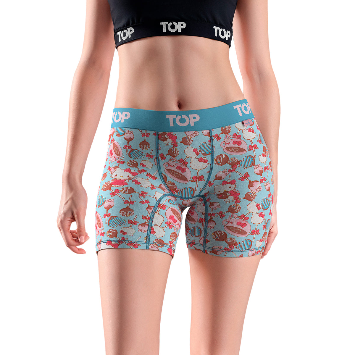 Bóxer Medio MUJER Algodón Pack 3 Hello Kitty C7