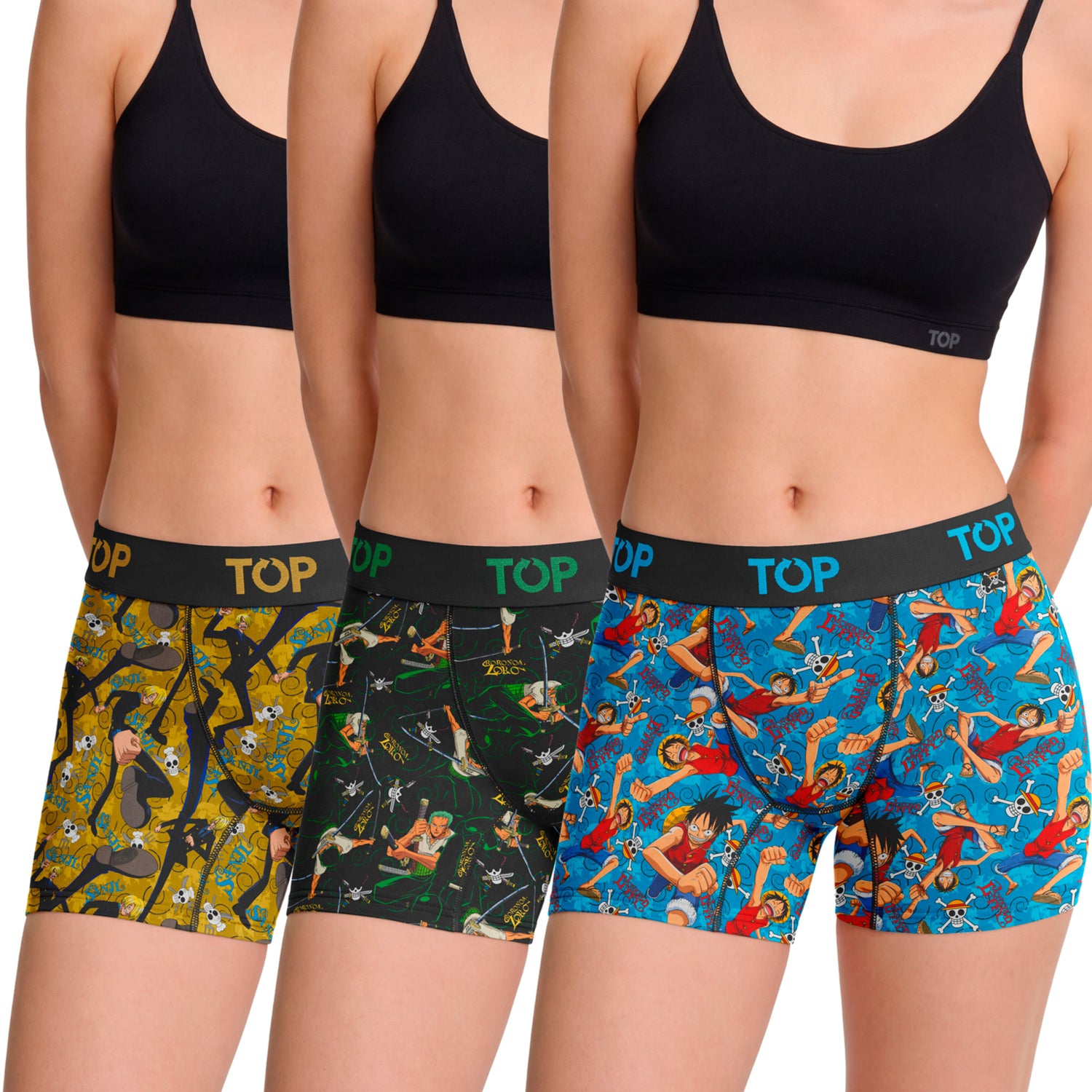 Bóxer Medio MUJER Algodón Pack 3 One Piece C1