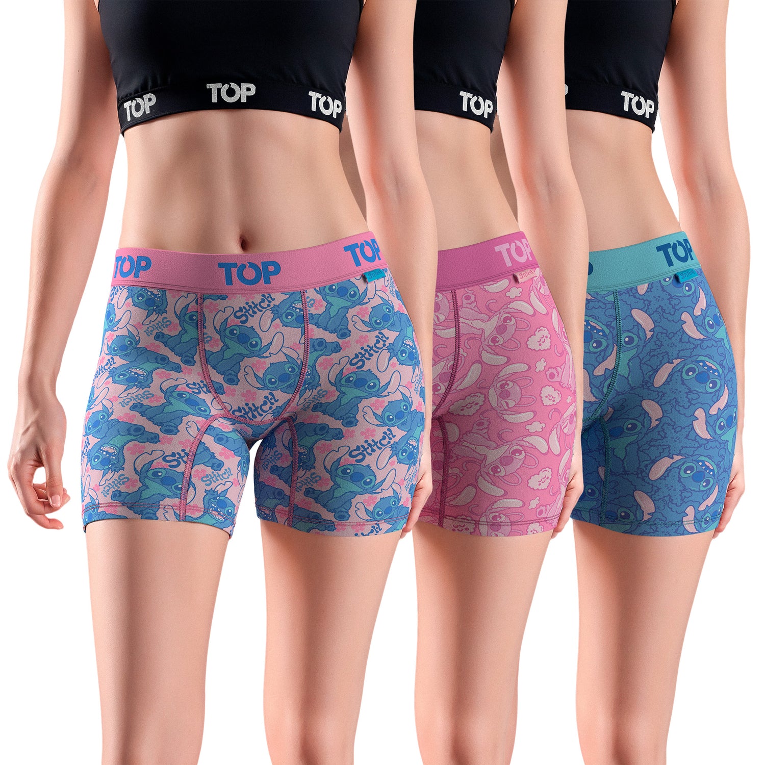 Bóxer Medio MUJER Algodón Pack 3 Stitch C2
