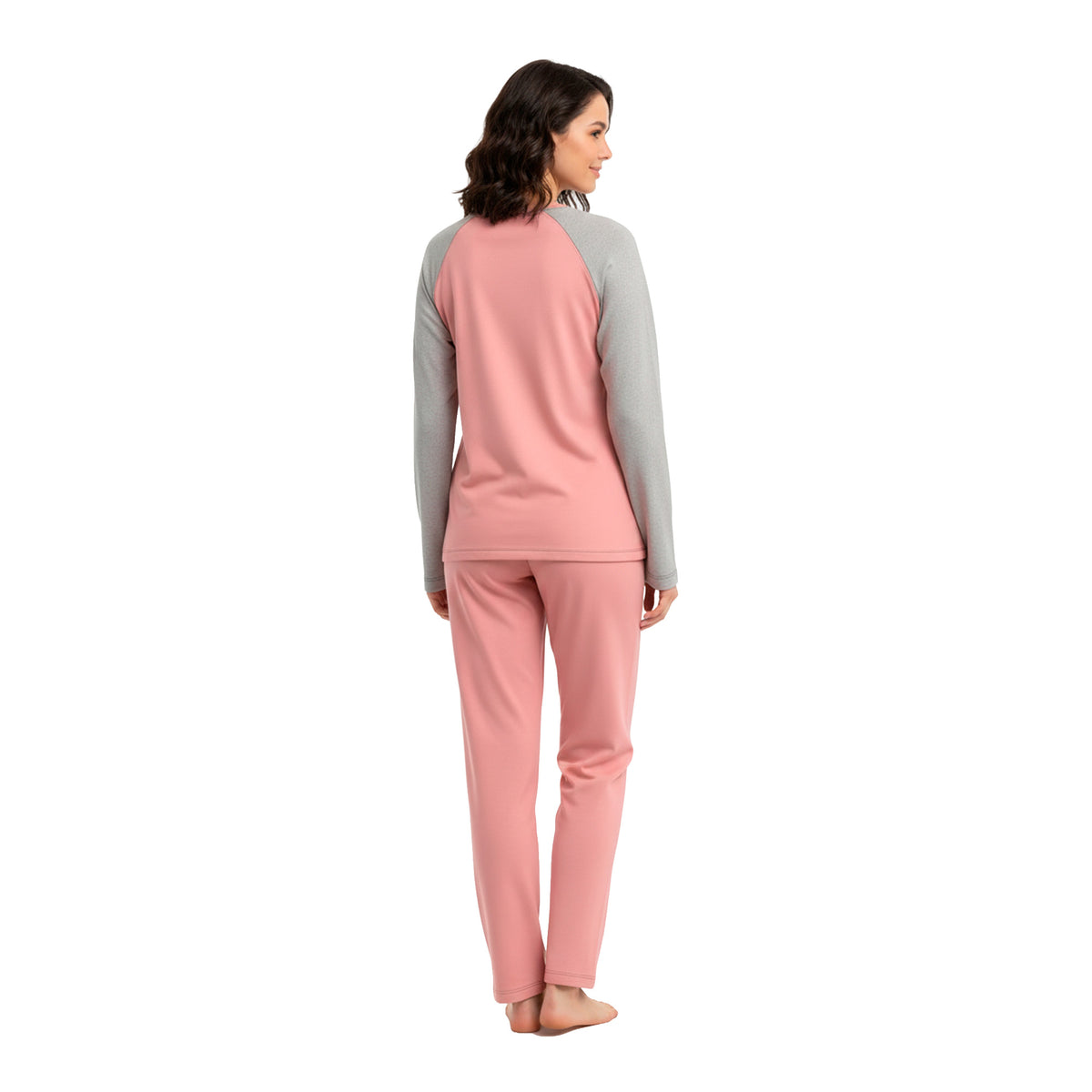 Pijama Invierno Mujer Algodón C1