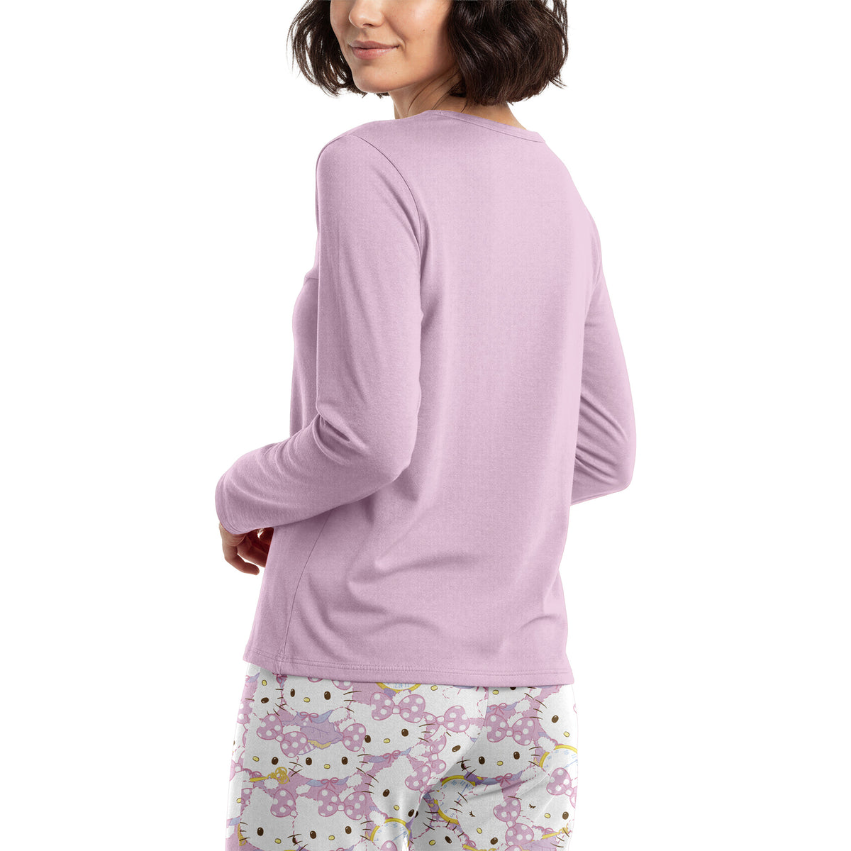 Pijama Largo Algodón Mujer Invierno Hello Kitty C2