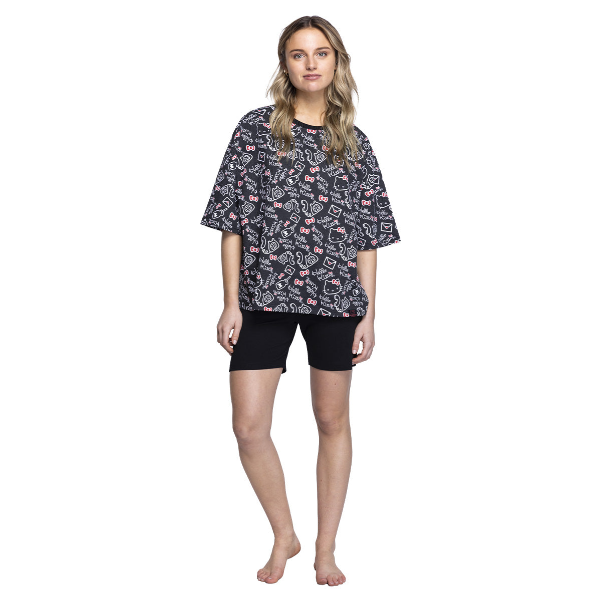 Pijama Verano Mujer Algodón Hello Kitty C3