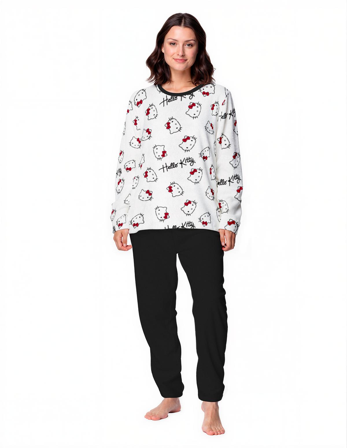 Pijama Invierno Mujer Micropolar Hello Kitty C1
