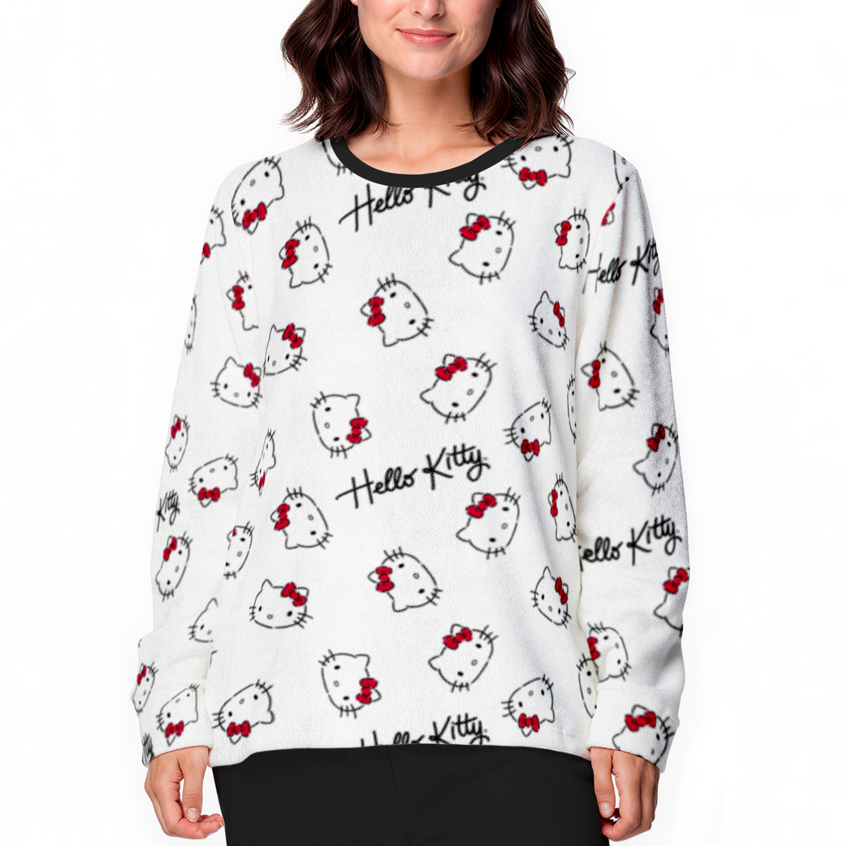 Pijama Invierno Mujer Micropolar Hello Kitty C1