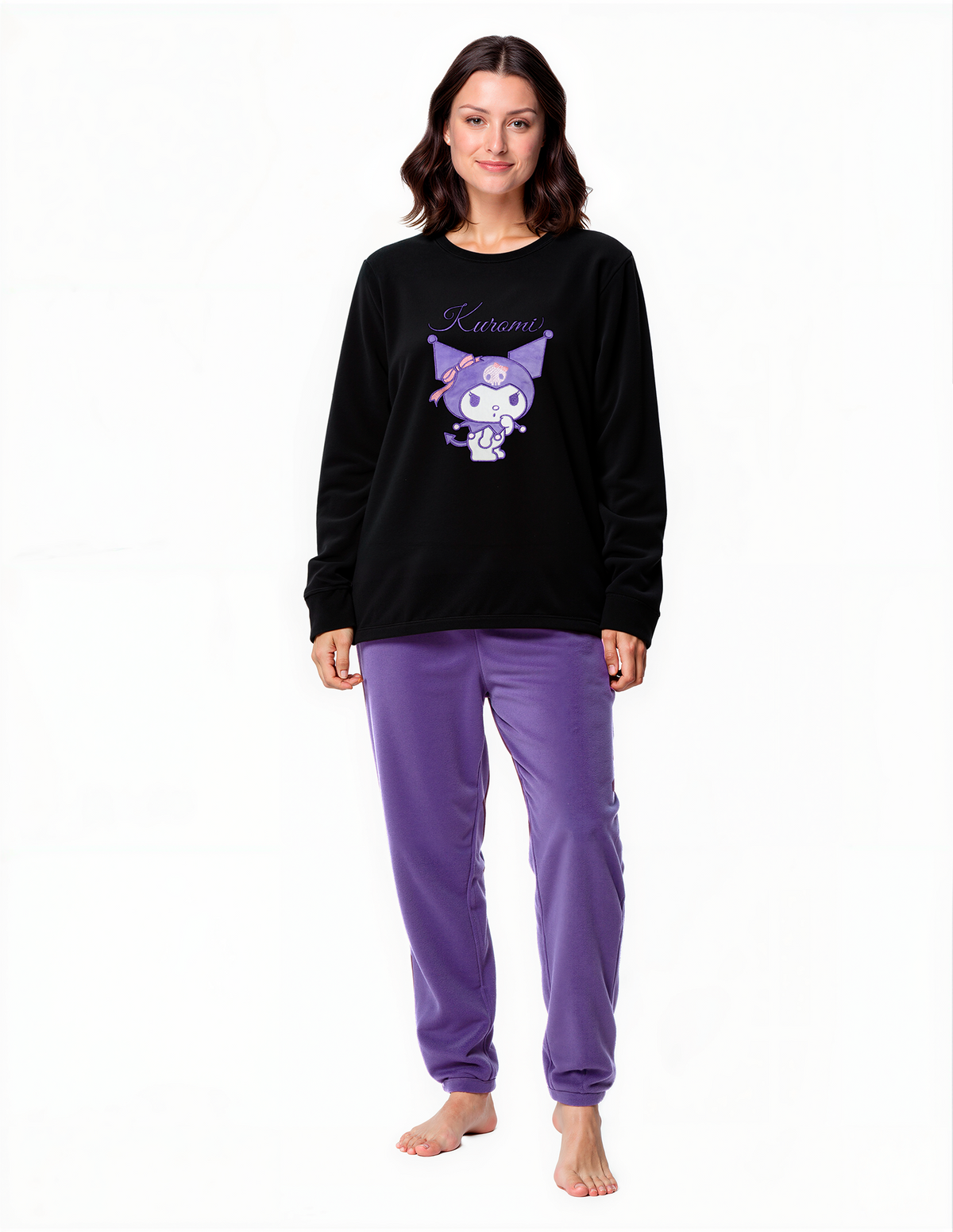 Pijama Invierno Mujer Micropolar Kuromi C2