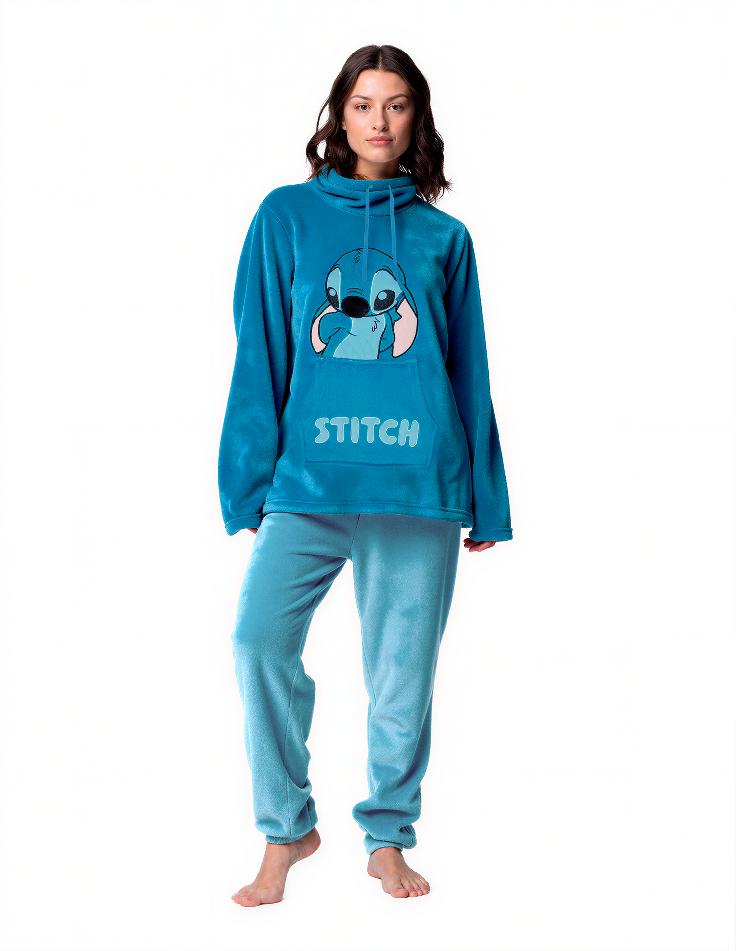 Pijama Invierno Mujer Micropolar Stitch C1