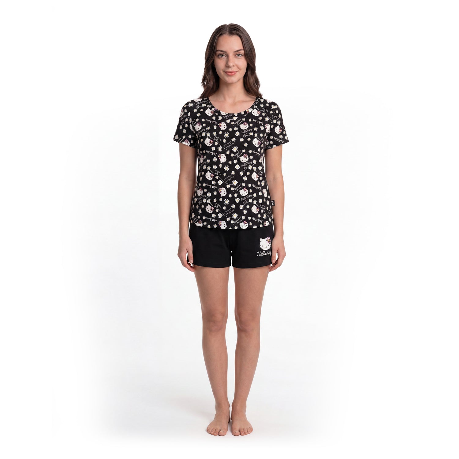 Pijama Mujer Algodón Verano Hello Kitty C2
