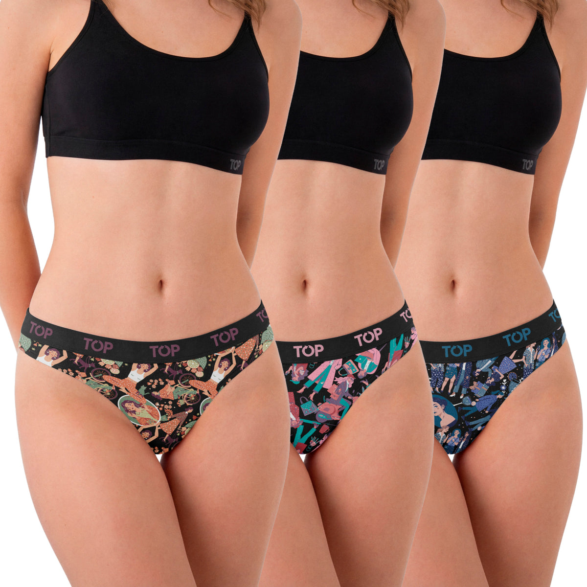 Colaless Algodón Con Elástico Pack 3 Coleccion Favs C1