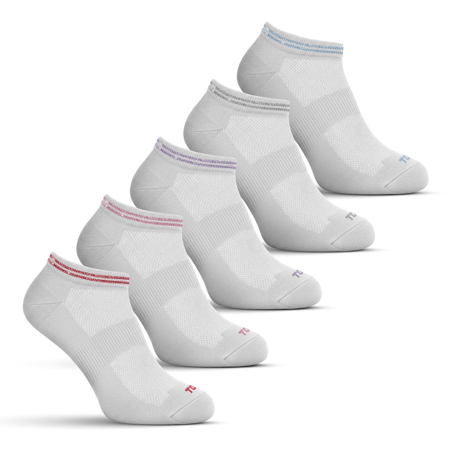 Calcetines Deportivos Tobilleros Mujer Pack 5 Con Lurex C3