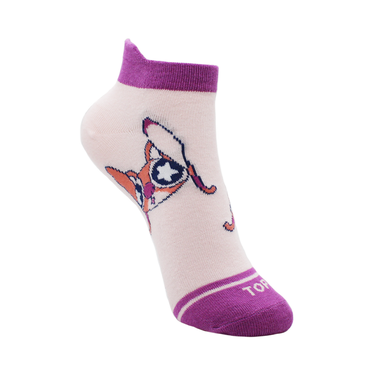 Calcetines Tobilleros Mujer Algodón Pack 2 Stitch C4