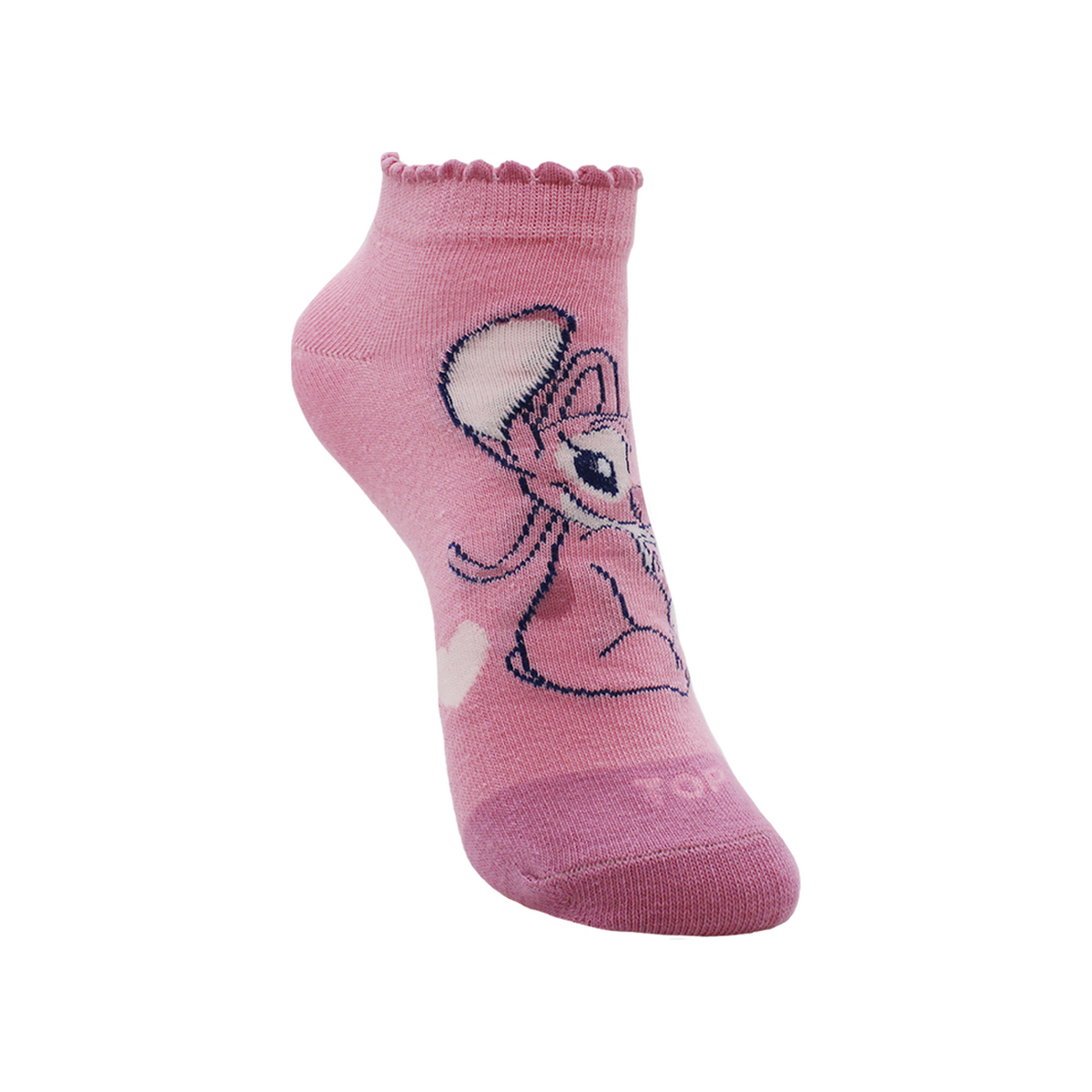 Calcetines Tobilleros Mujer Algodón Pack 2 Stitch C1