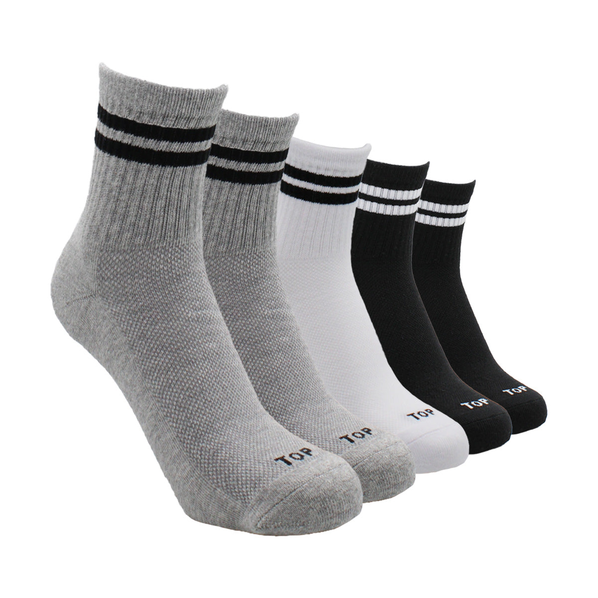 Calcetines Mujer Deportivos Media Caña Pack 5 C1