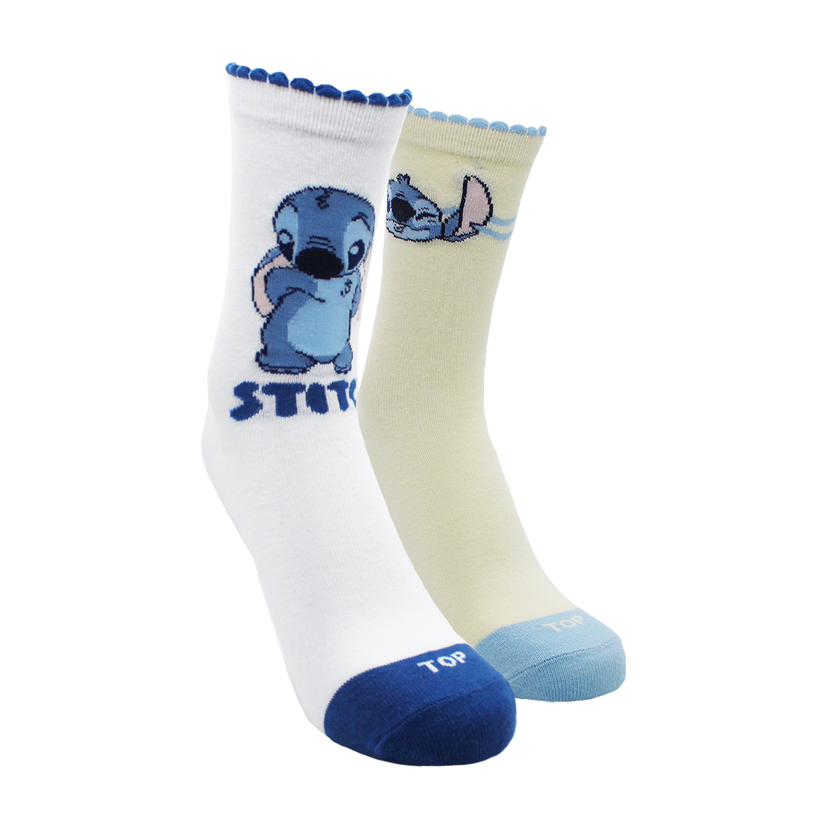 Calcetines Largos Mujer Algodón Pack 2 Stitch C2