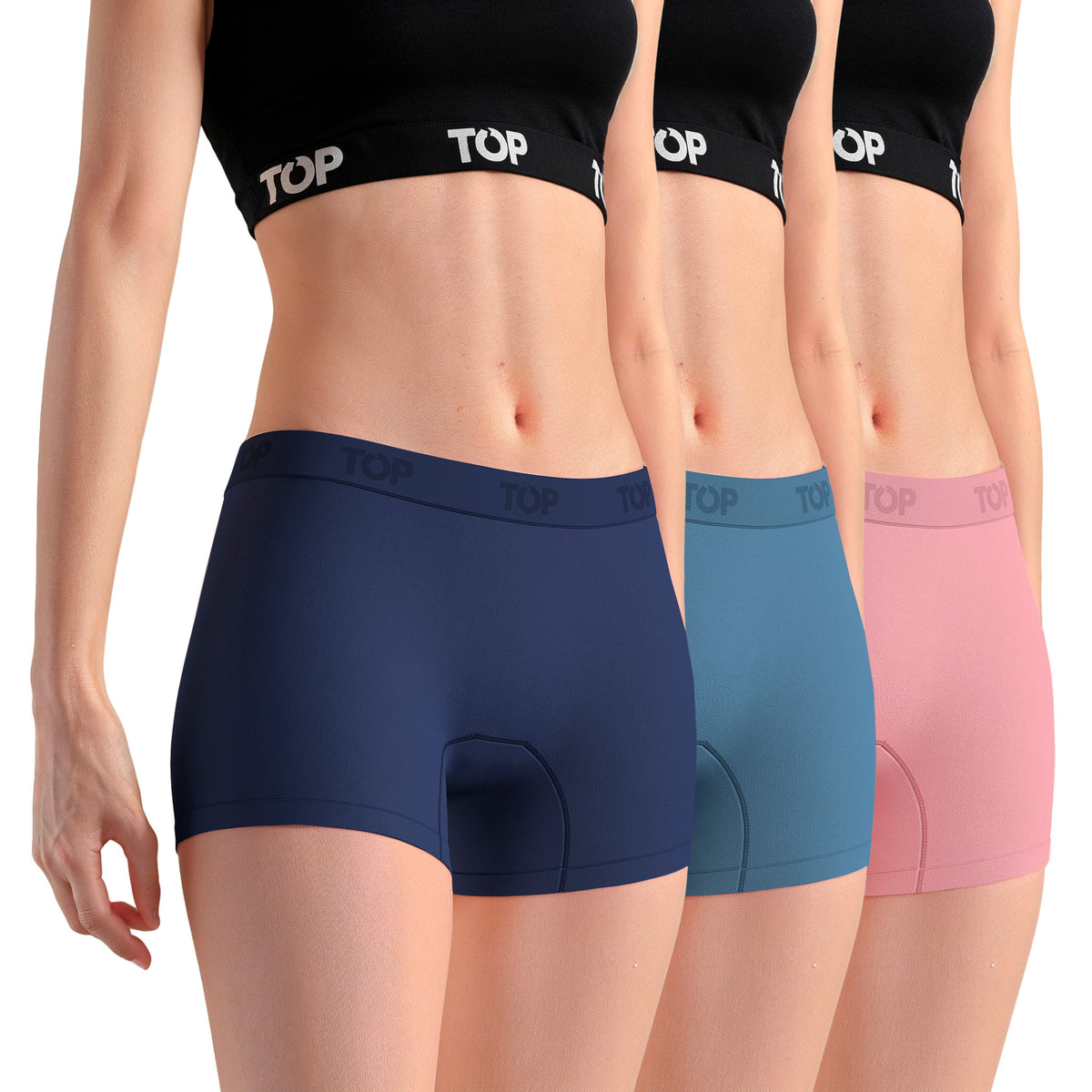 Bóxer Corto MUJER Microfibra Sin Costuras Pack 3 C3