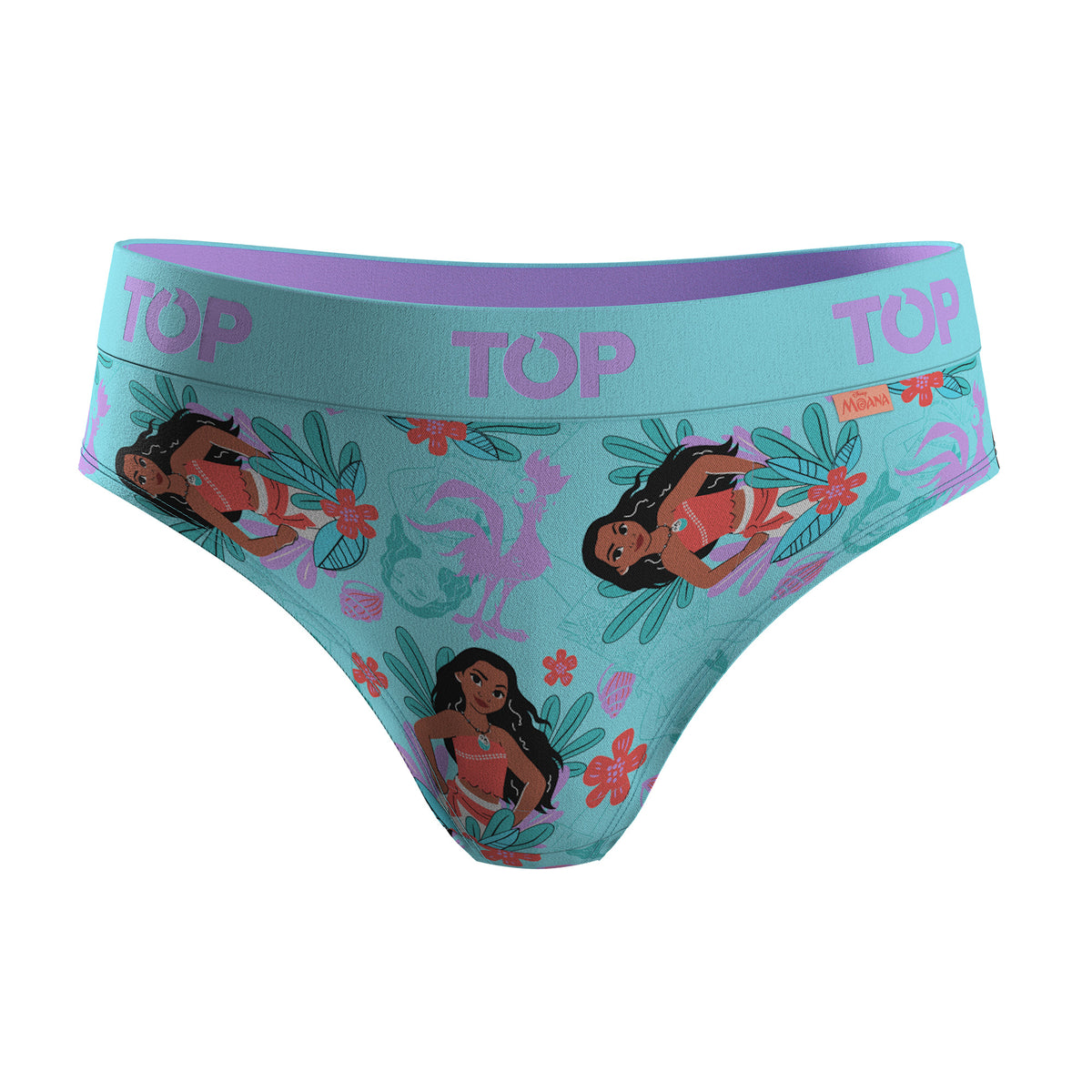 Calzón Pantaletas NIÑA Algodón Pack 4 Moana C1