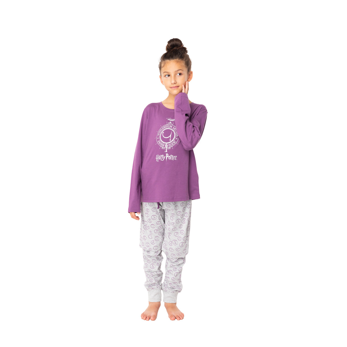 Pijama Largo Niña Algodón Invierno Harry Potter C2