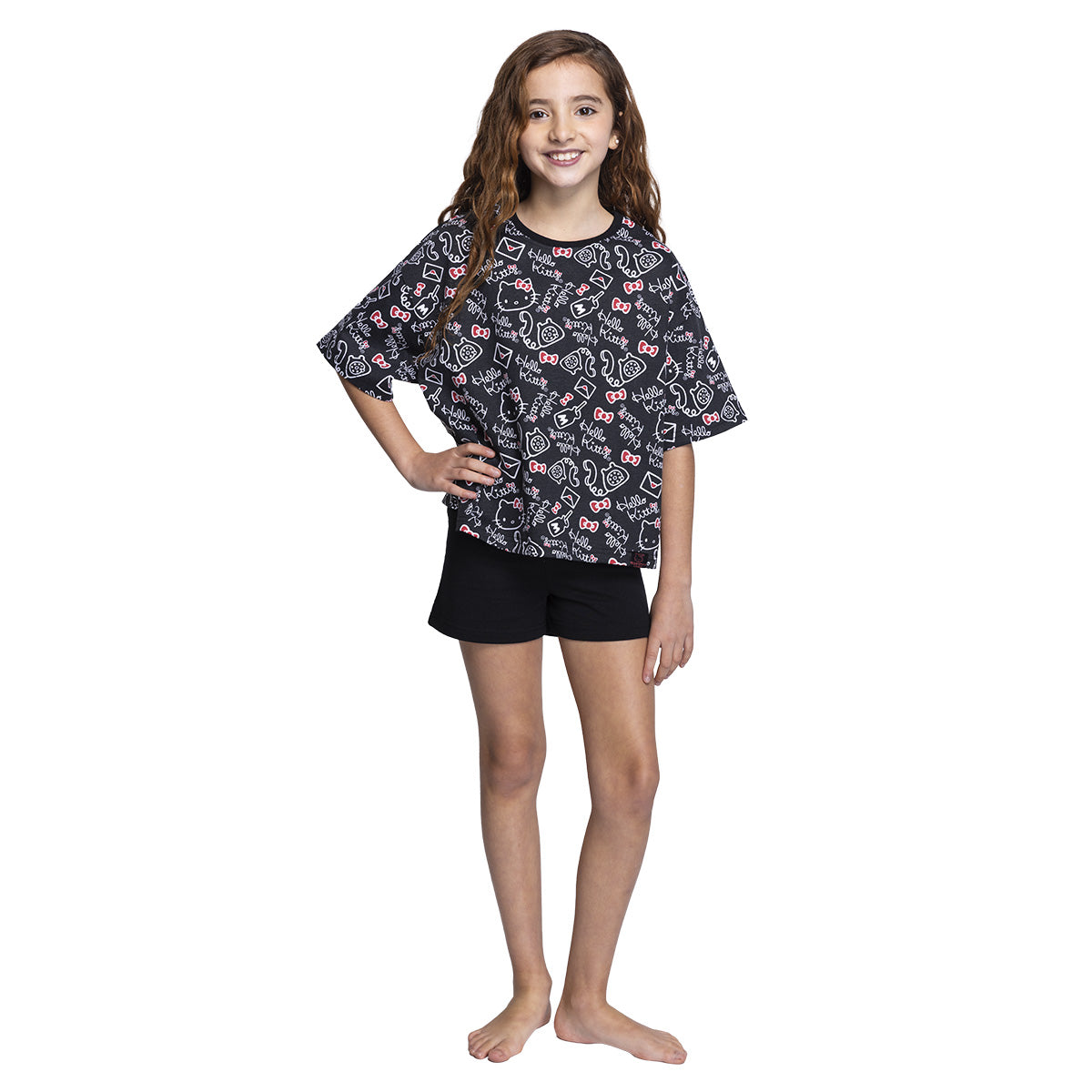 Pijama Verano Niña Algodón Hello Kitty C3