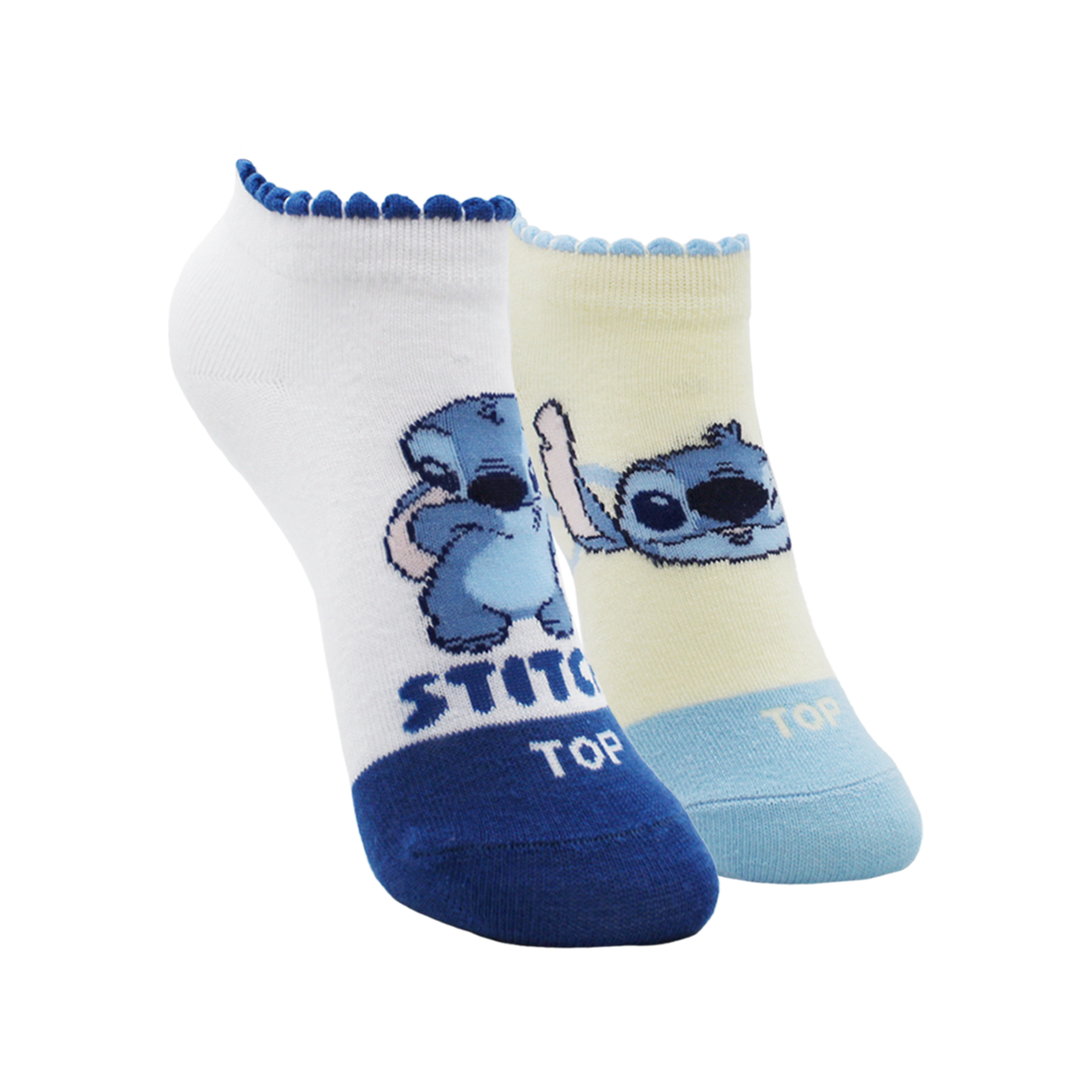 Calcetines Tobilleros Niña Algodón Pack 2 Stitch C2