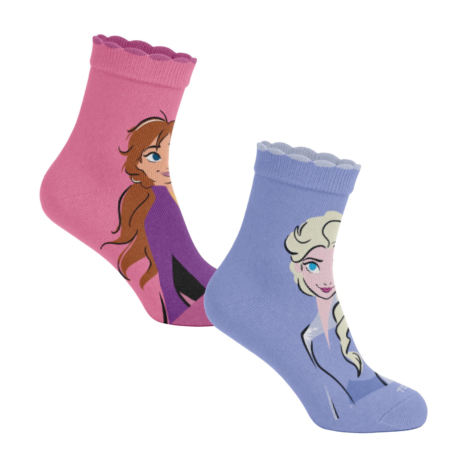 Calcetines Largos Niña Algodón Pack 2 Frozen C1