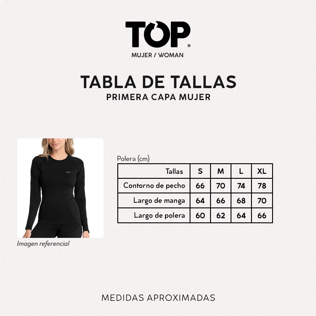 Camiseta Mujer Deportiva Primera Capa Microfibra Blanca C2