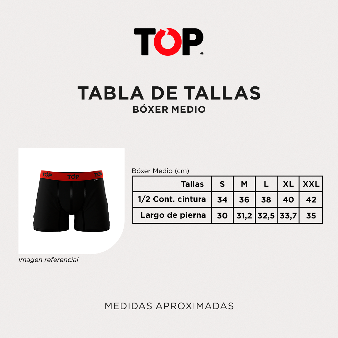 Guia de tallas para boxers on sale