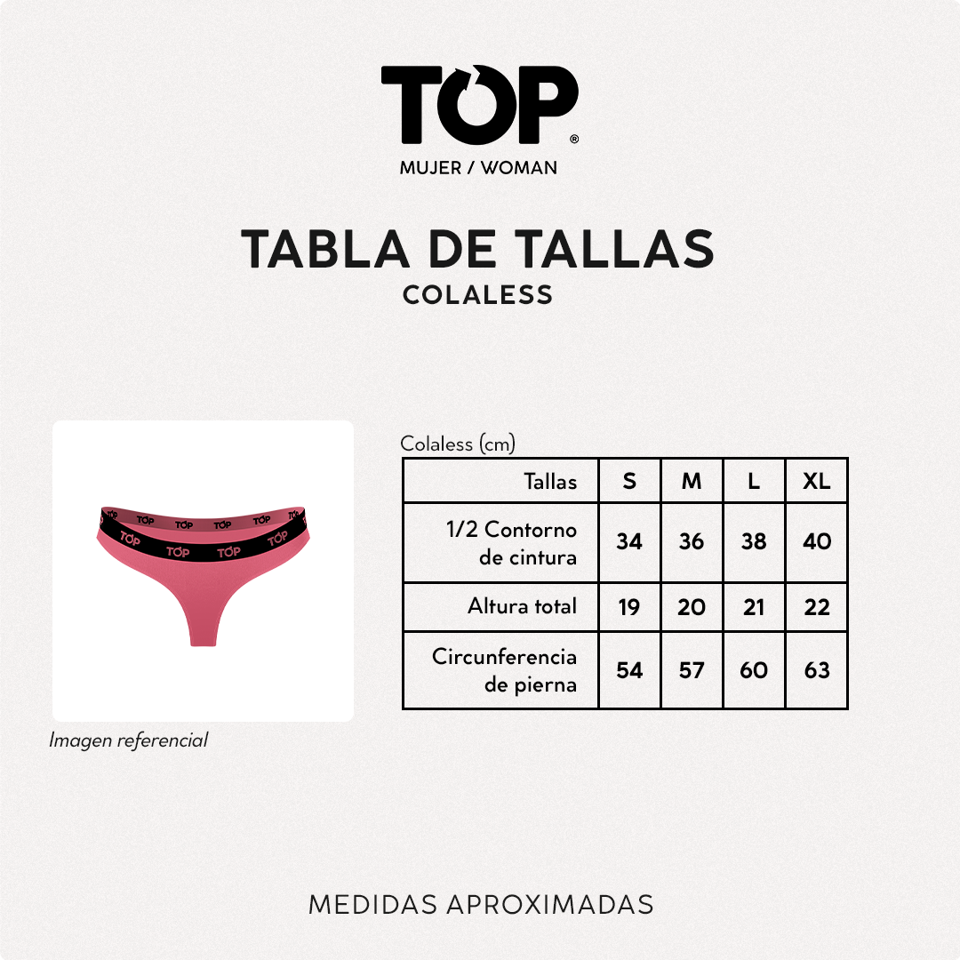 Colaless Algodón con Elástico Pack 3 Colección Skins C4