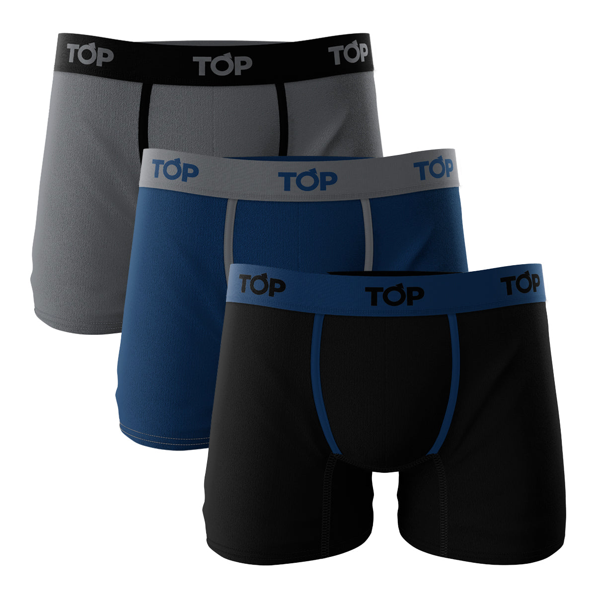 Boxer Medio Algodón Color Pack 3 C8