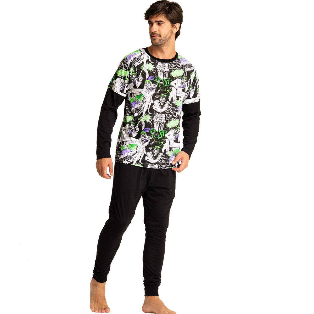 Pijama Algodón Invierno Hombre JOKER