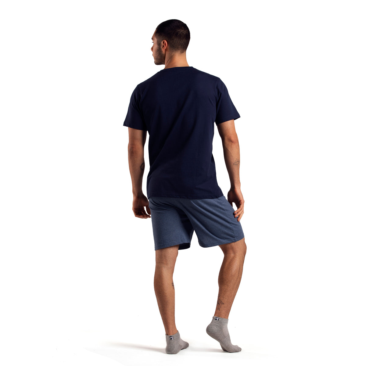 Pijama Algodón Hombre Verano Azul 232 C1