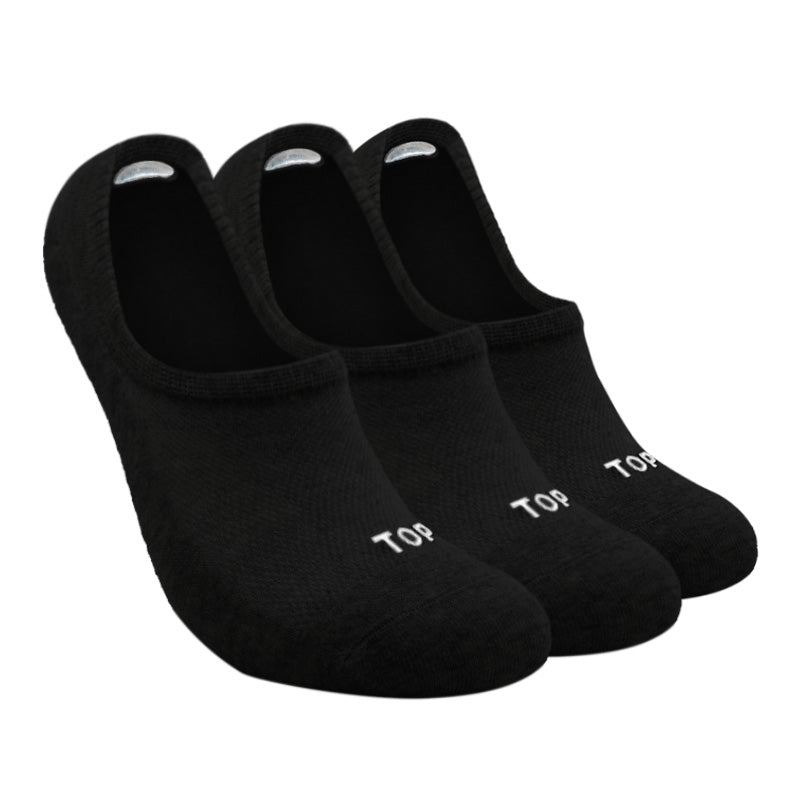 Calcetines Deportivos Invisibles Negros Pack 3