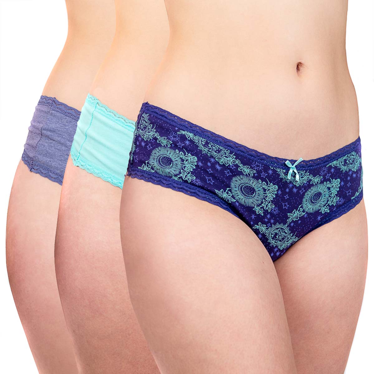 Calzón Culotte Algodón Astrología Pack 3 C1
