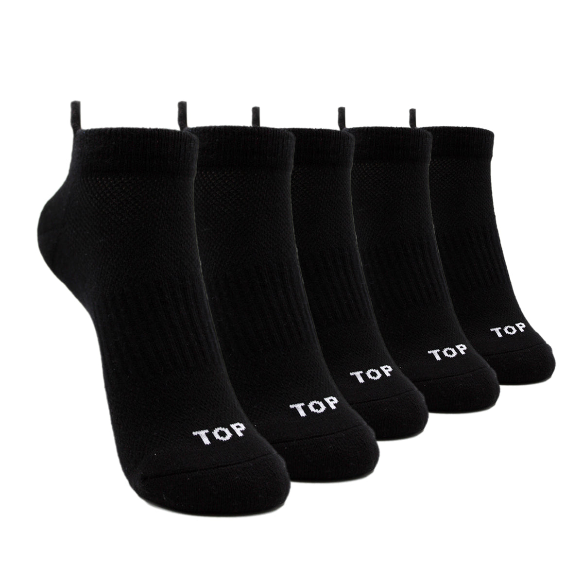 Calcetines Deportivos Tobilleros Negros Mujer Pack 5