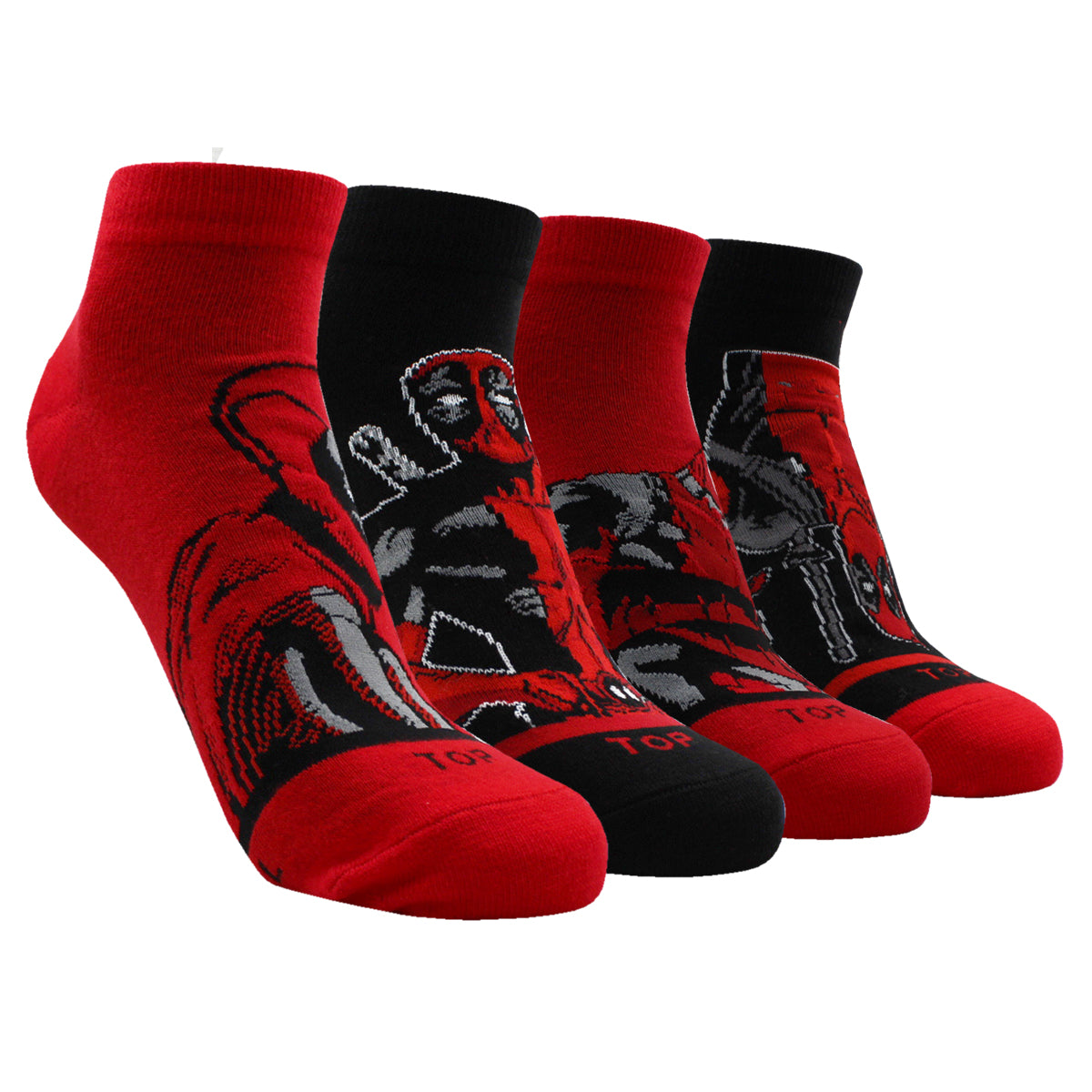 Calcetines Tobilleros Deadpool Pack 4 C1