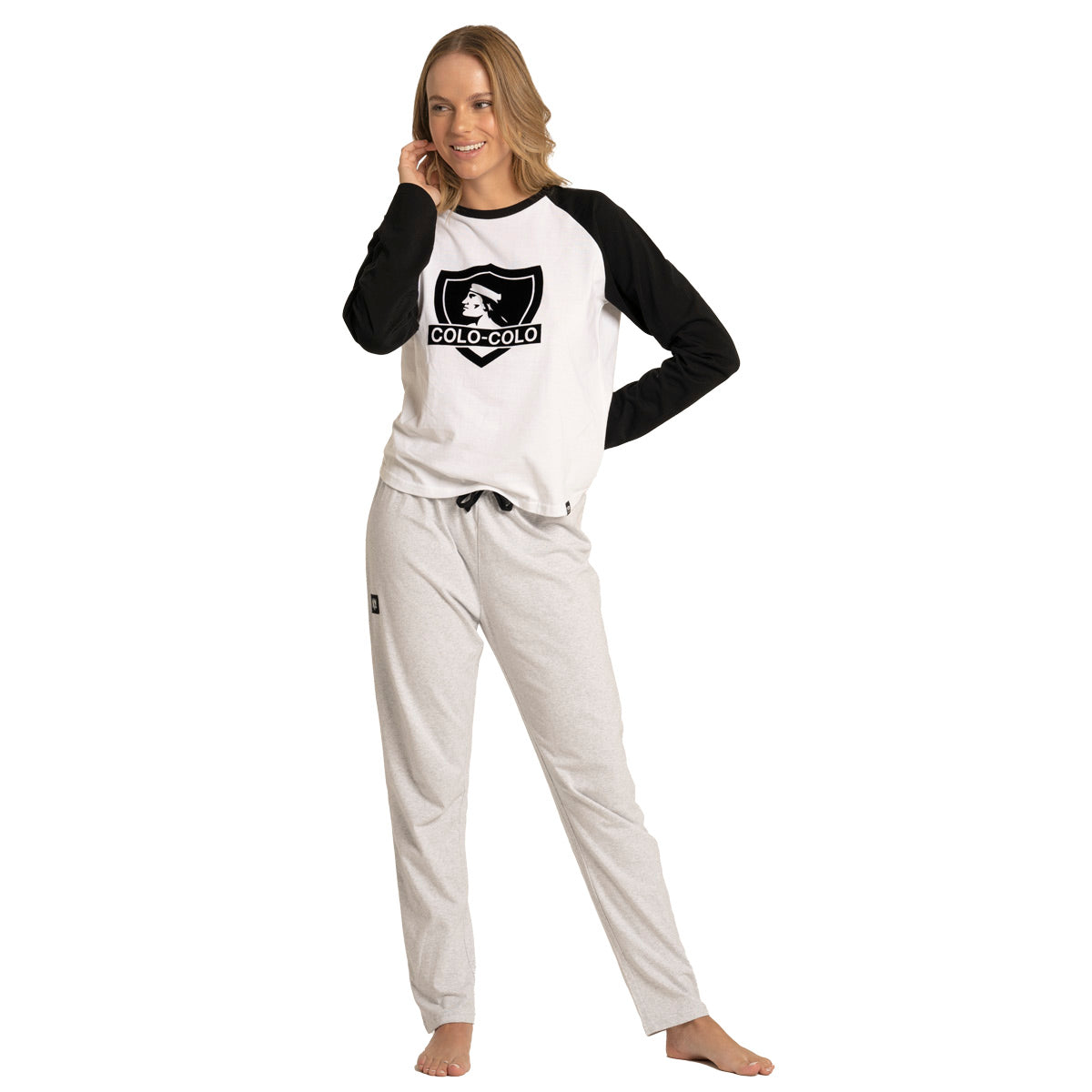 Pijama Top Algodón Invierno Mujer Colo Colo C2