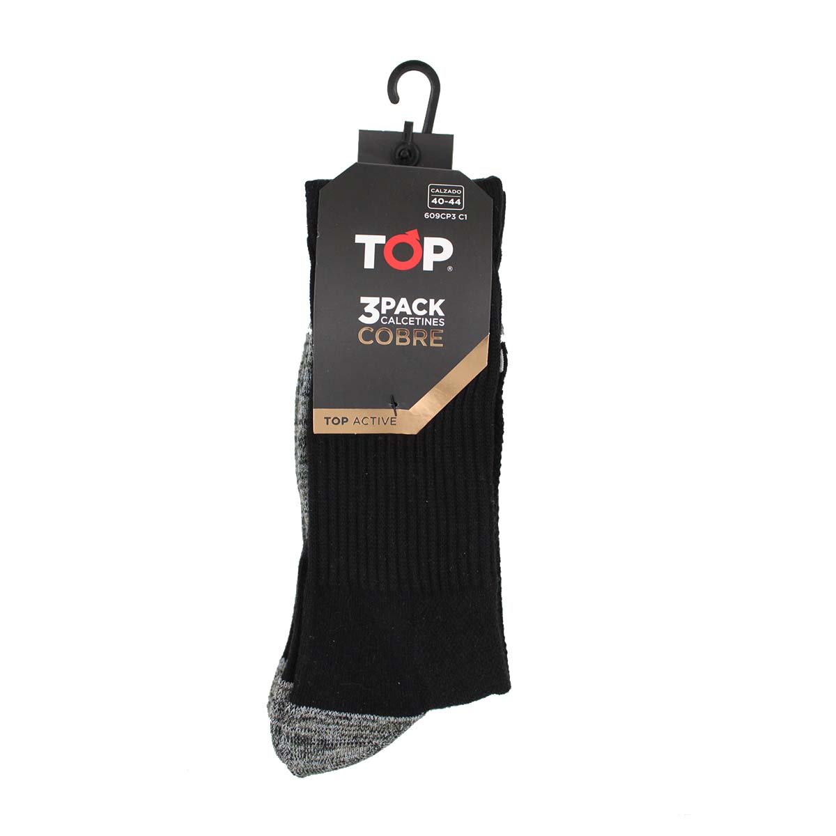 Calcetín Deportivo Largo Fibra de Cobre Pack 3 C1